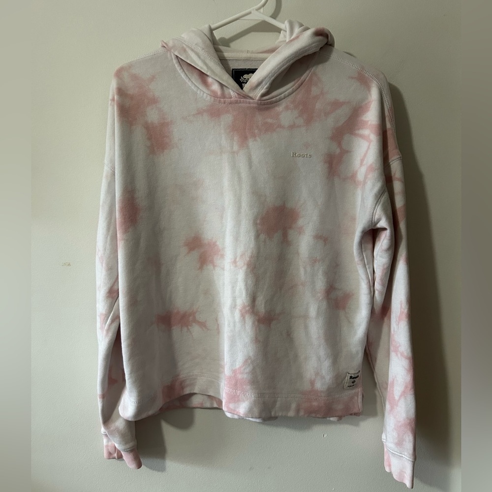 Roots Pink & White Hoodie